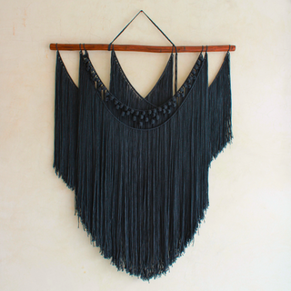 Tapiz macramé Media noche