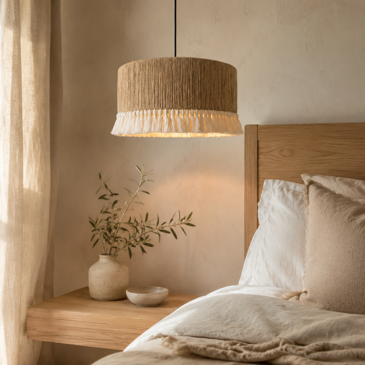 Pom-pom lamp